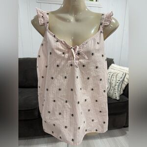 Kate Spade Pink Top with Bee Design